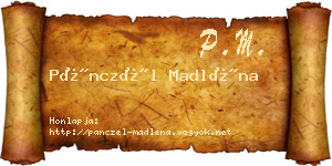Pánczél Madléna névjegykártya